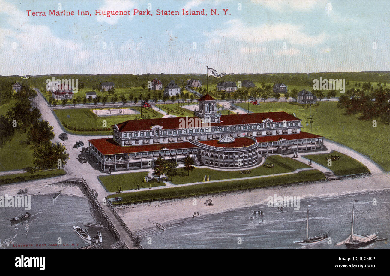 Terra Marine Inn, Huguenot Park, Staten Island, New York Foto Stock