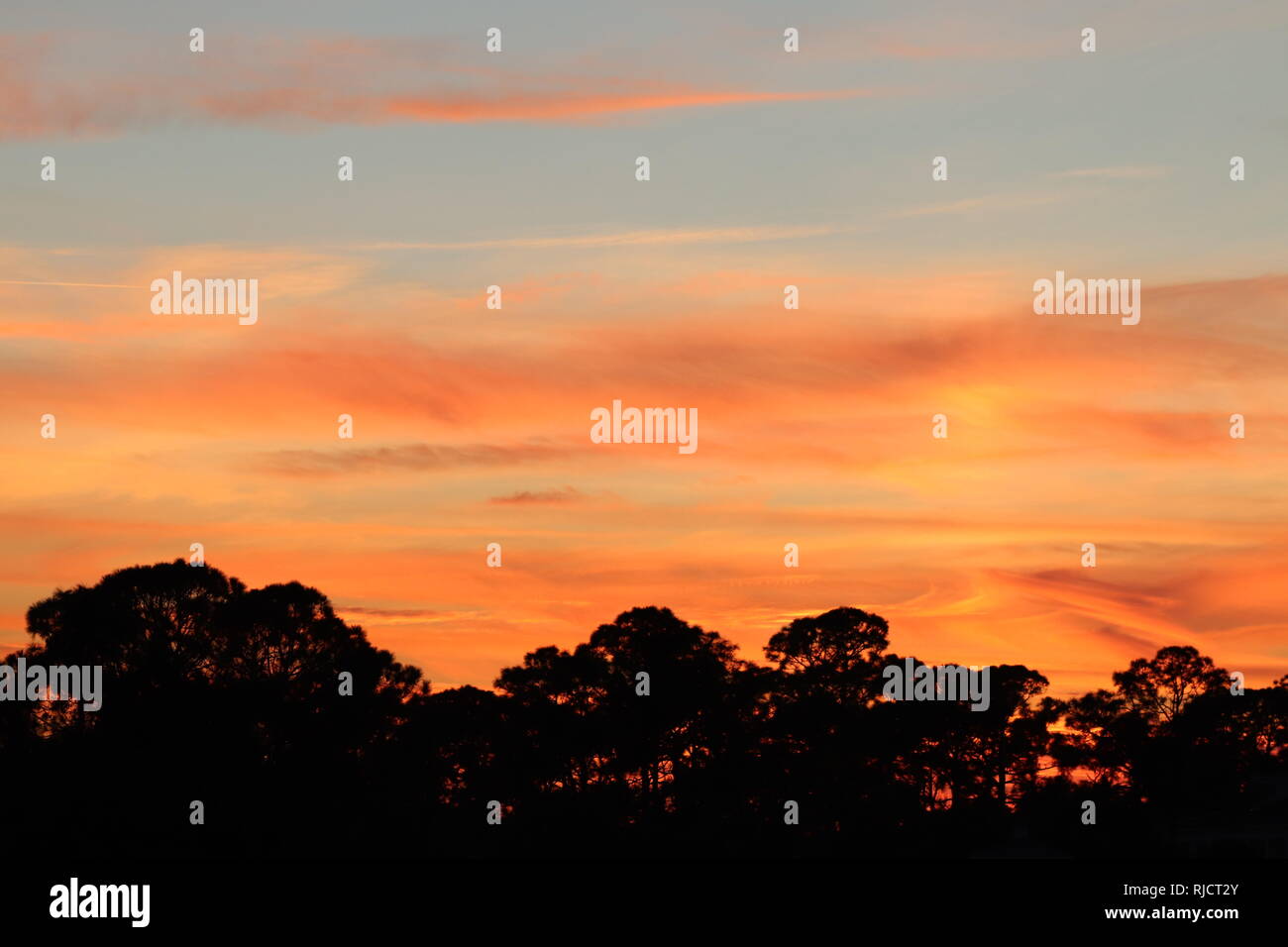Cielo di tramonto Foto Stock