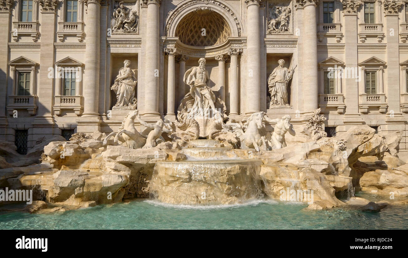 Fontana di Trevi a Roma, Italia Foto Stock