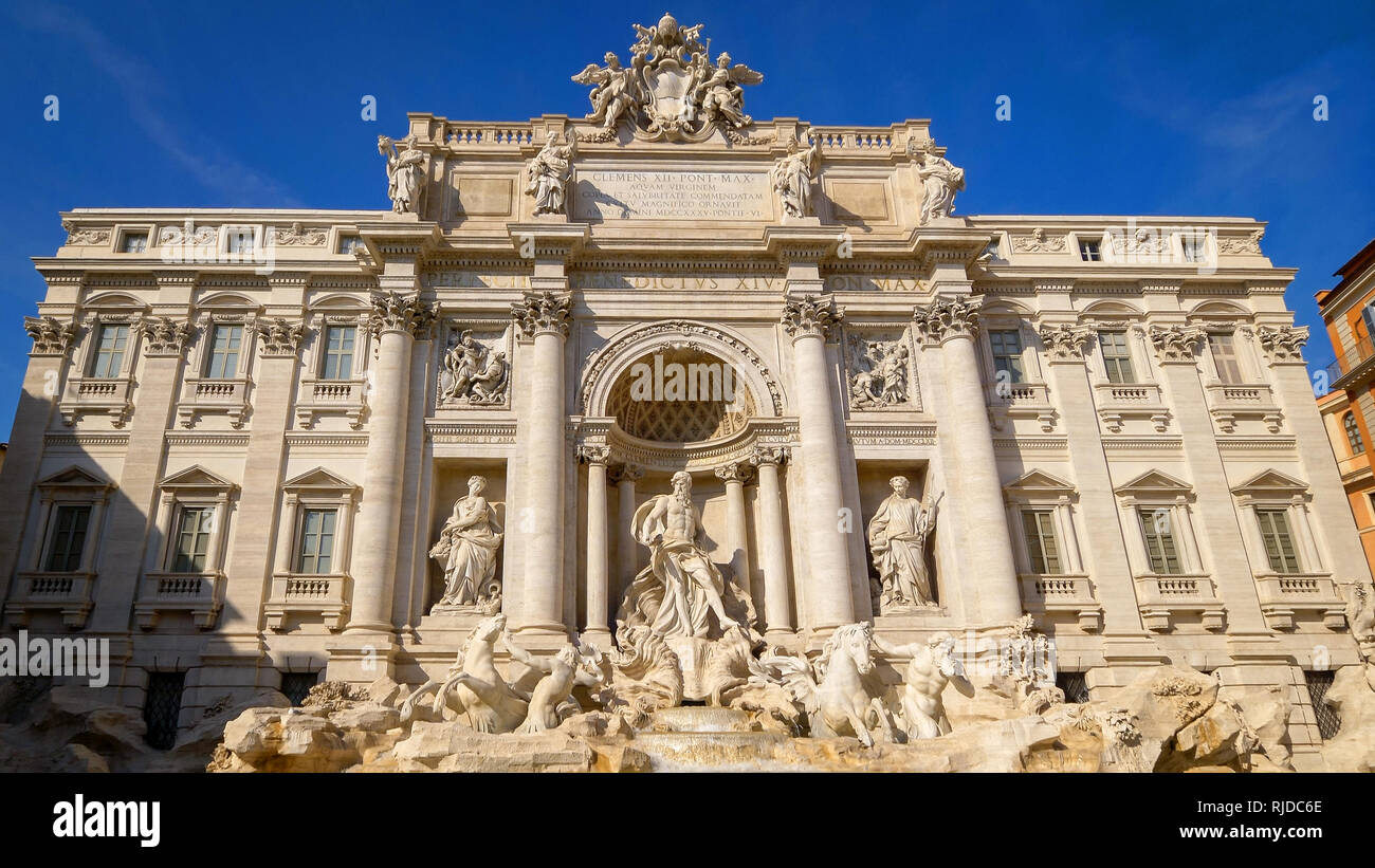 Fontana di Trevi a Roma, Italia Foto Stock
