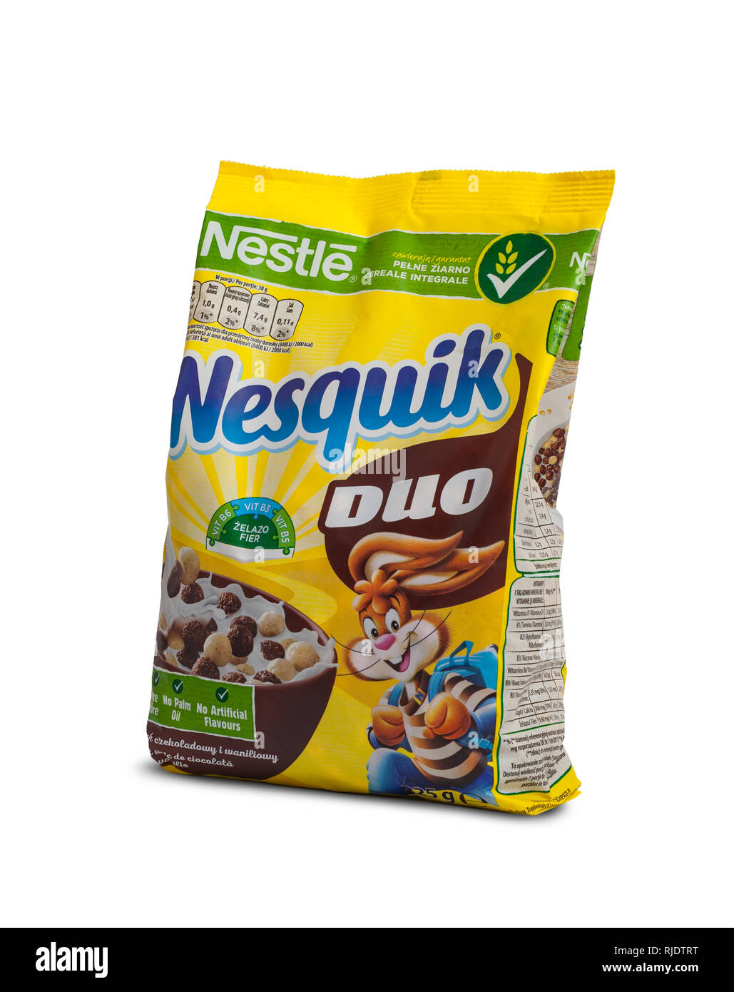 Nestle Nesquik colazione a base di cereali per la prima colazione Foto Stock