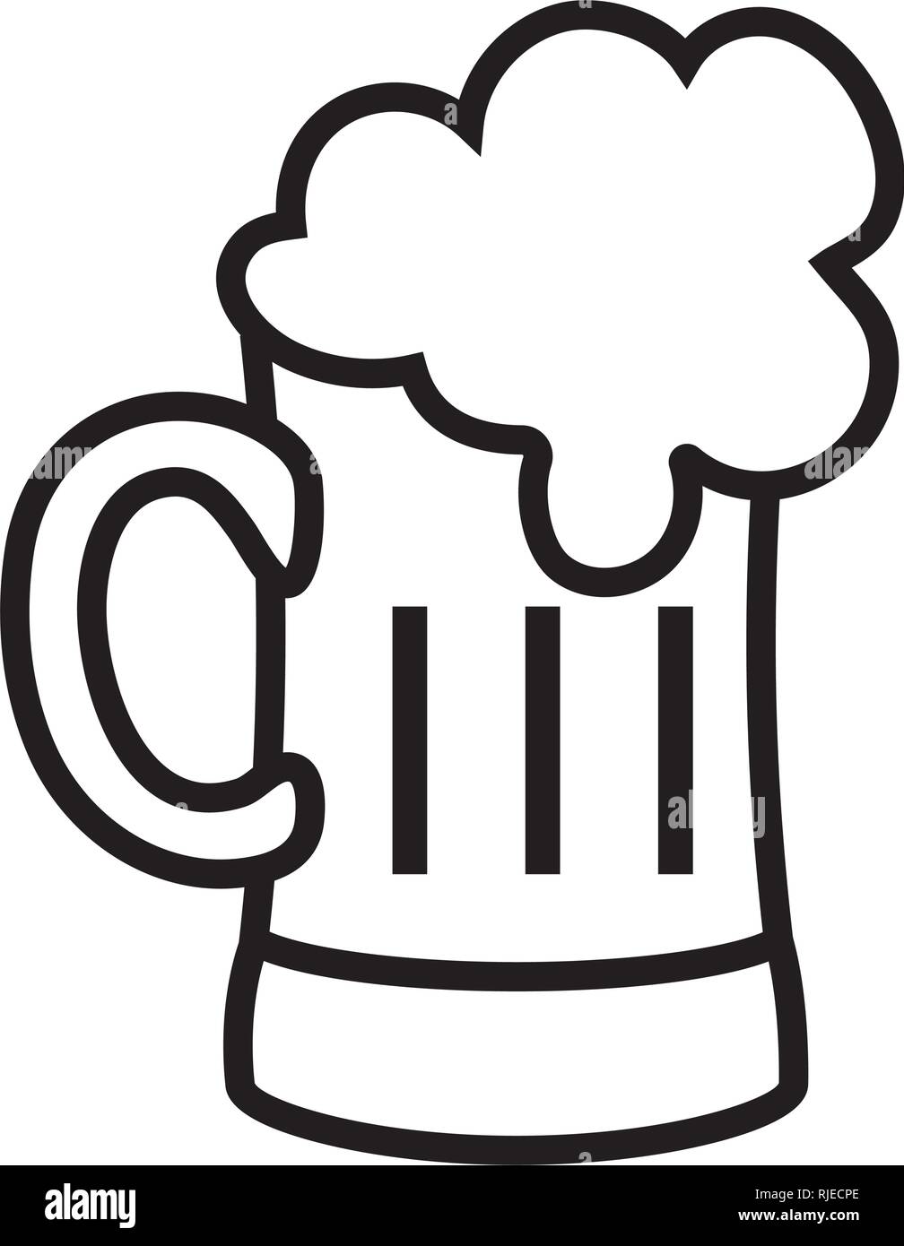 Bicchiere da birra cartoon Immagine e Vettoriale - Alamy