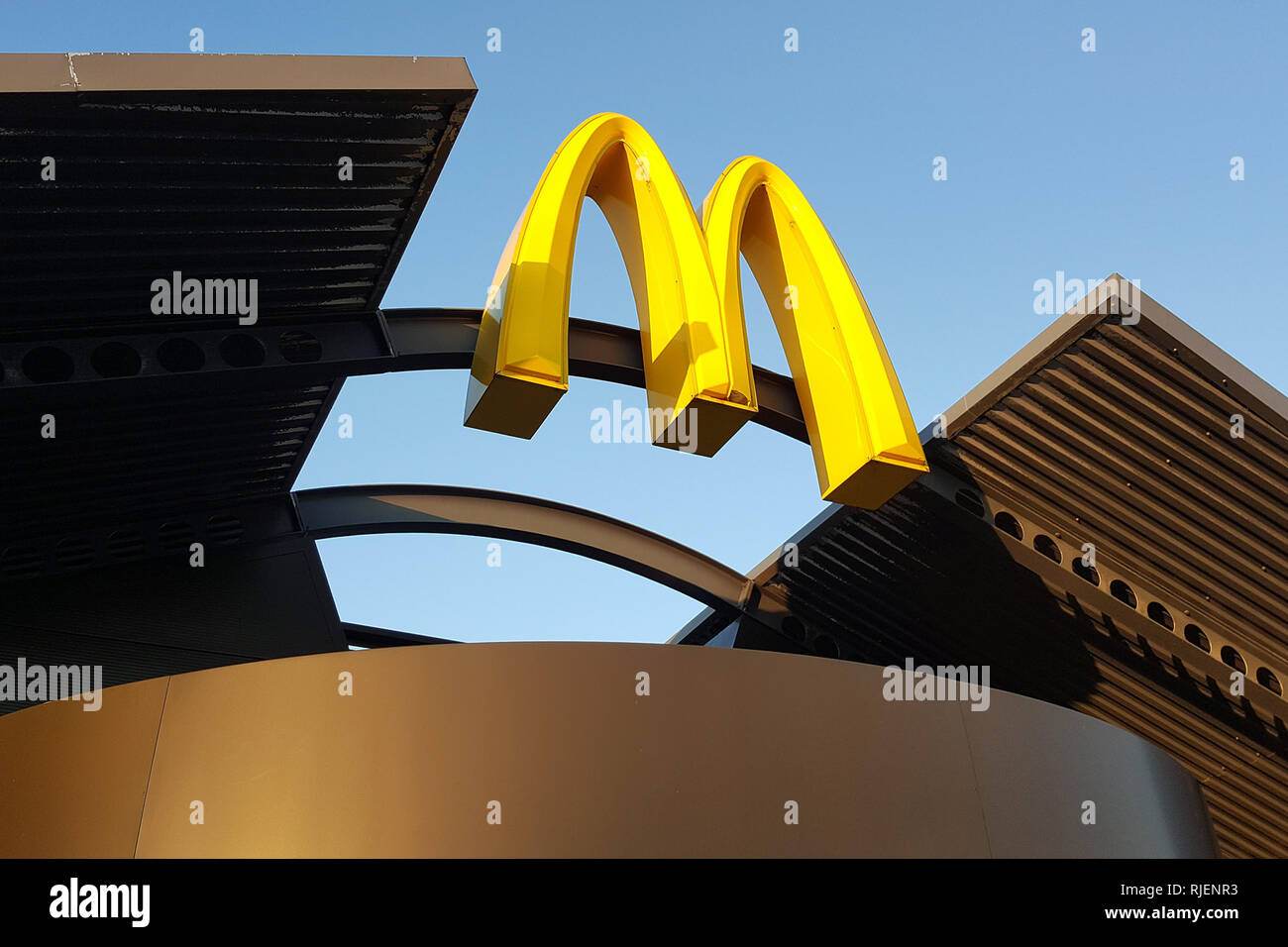 McDonalds archi, catena di hamburger, 29 dicembre 2016. Foto Stock