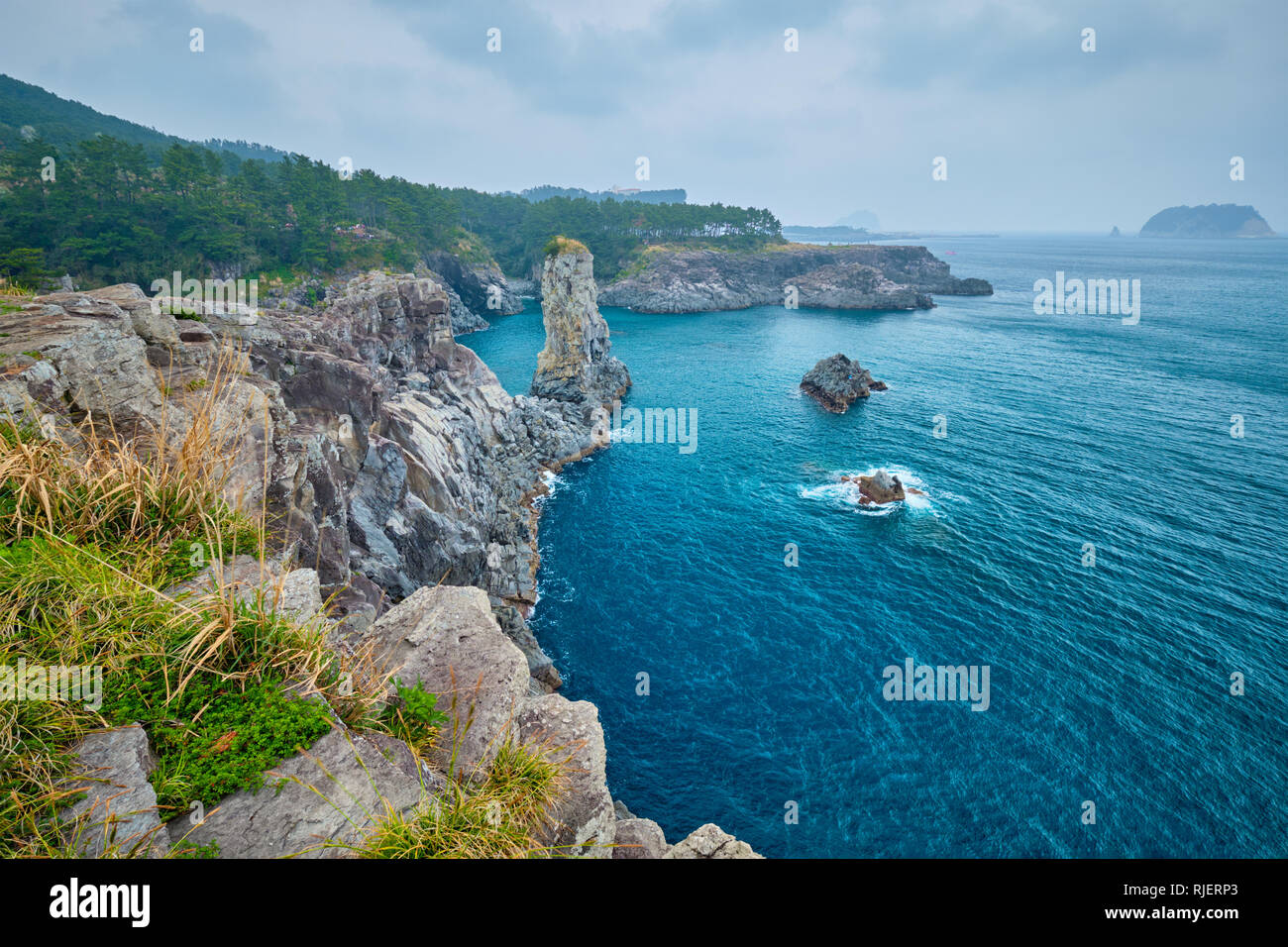 Oedolgae Rock, Jeju Island, Corea del Sud Foto Stock