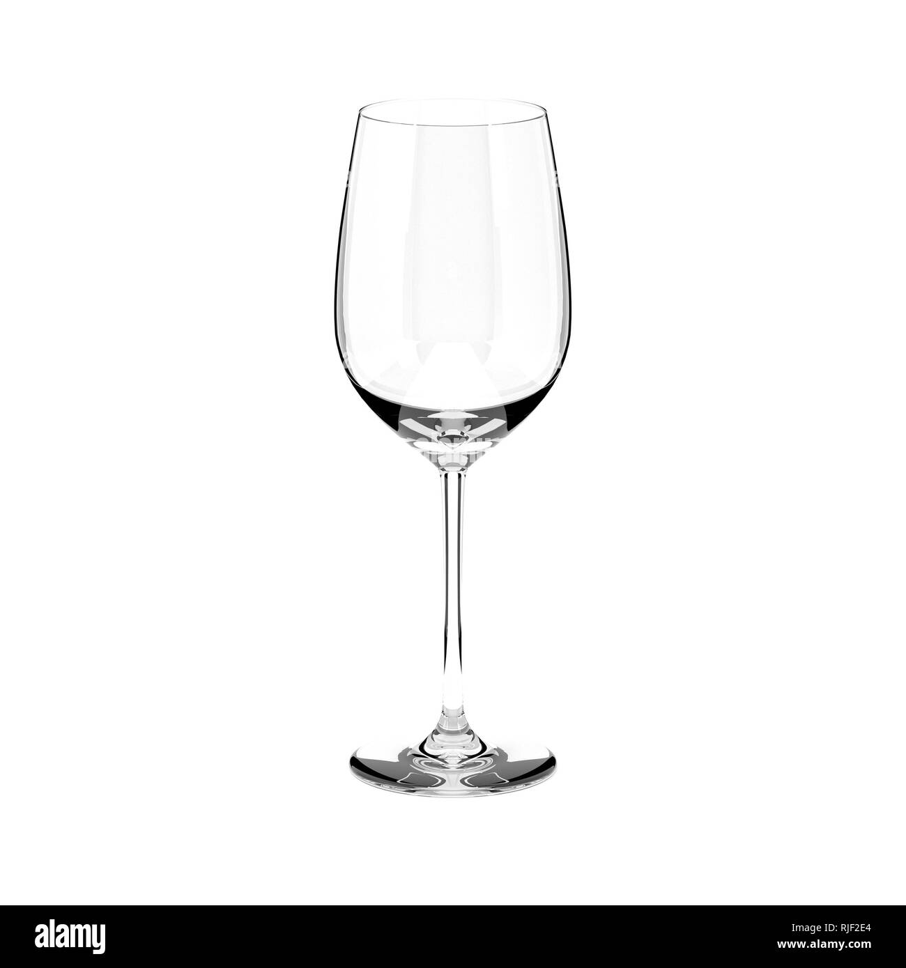 Bicchiere di vino. 3D illustrazione Foto Stock