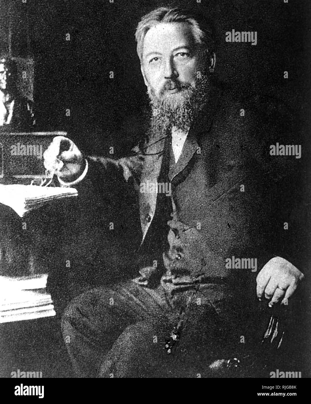 WILHELM OSTWALD (1853-1932) chimico tedesco Foto Stock