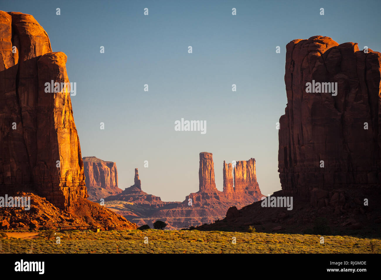 Paesaggio, Monument Valley, Arizona, Stati Uniti d'America, America del Nord Foto Stock