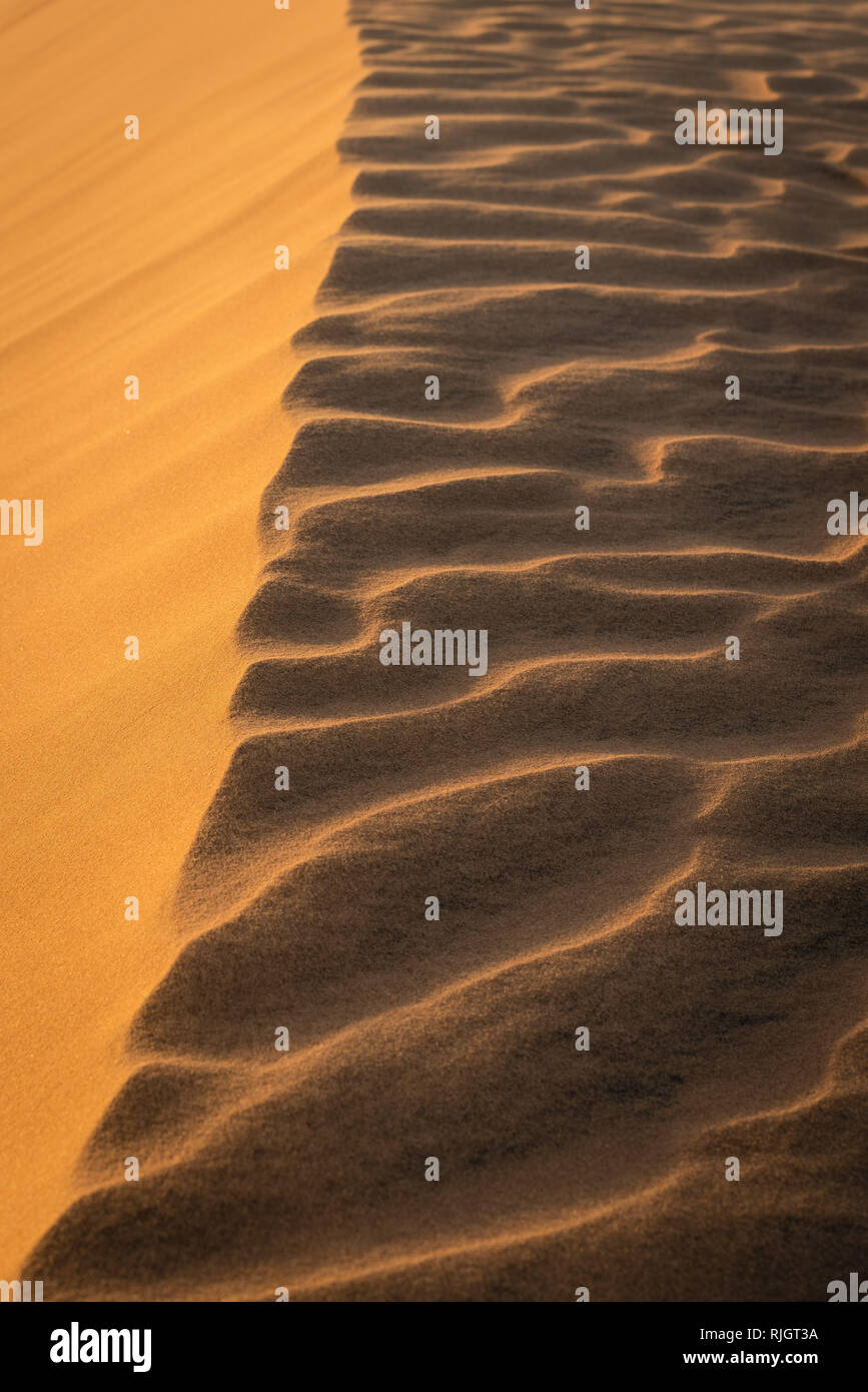 Le dune di sabbia rossa in Mui ne, il Vietnam è popolare destinazione di viaggio con la lunga linea di costa. Foto Stock