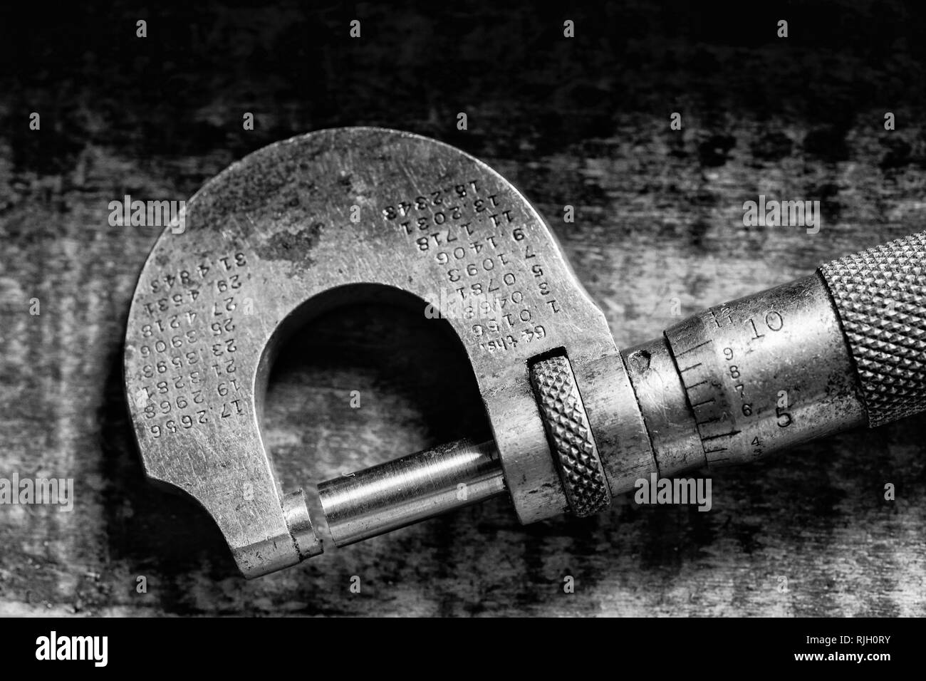 Macro di strumento vintage Foto Stock