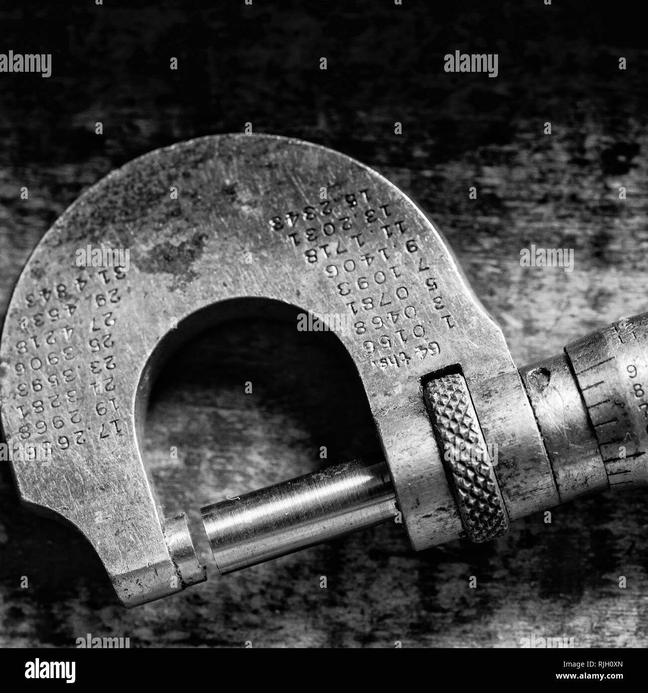 Macro di strumento vintage Foto Stock