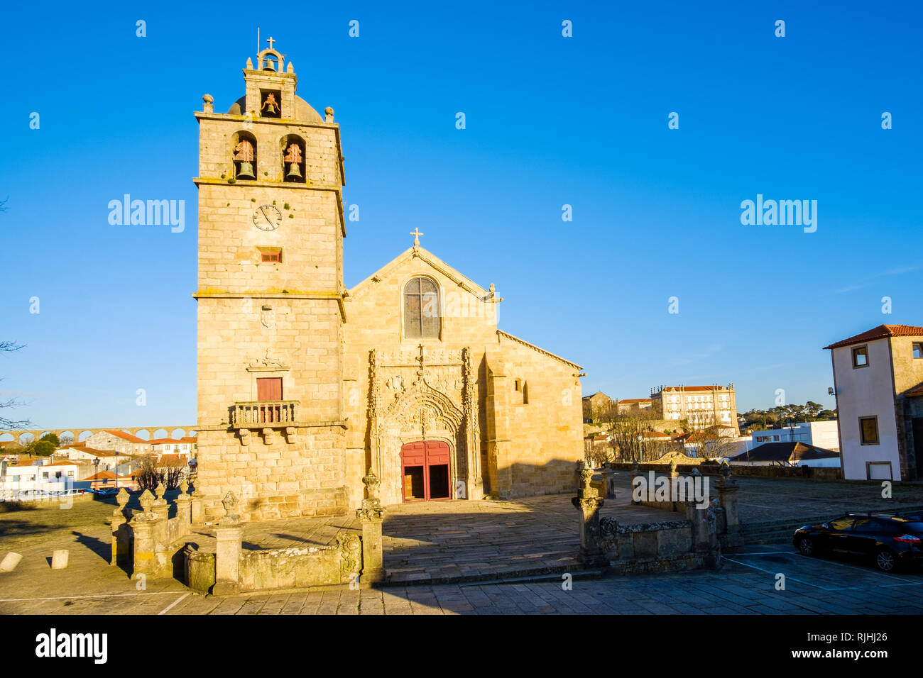 Vila do Conde, Portogallo - Gennaio 03, 2019 : Chiesa di San Giovanni Battista, Distretto di Porto, Portogallo Foto Stock