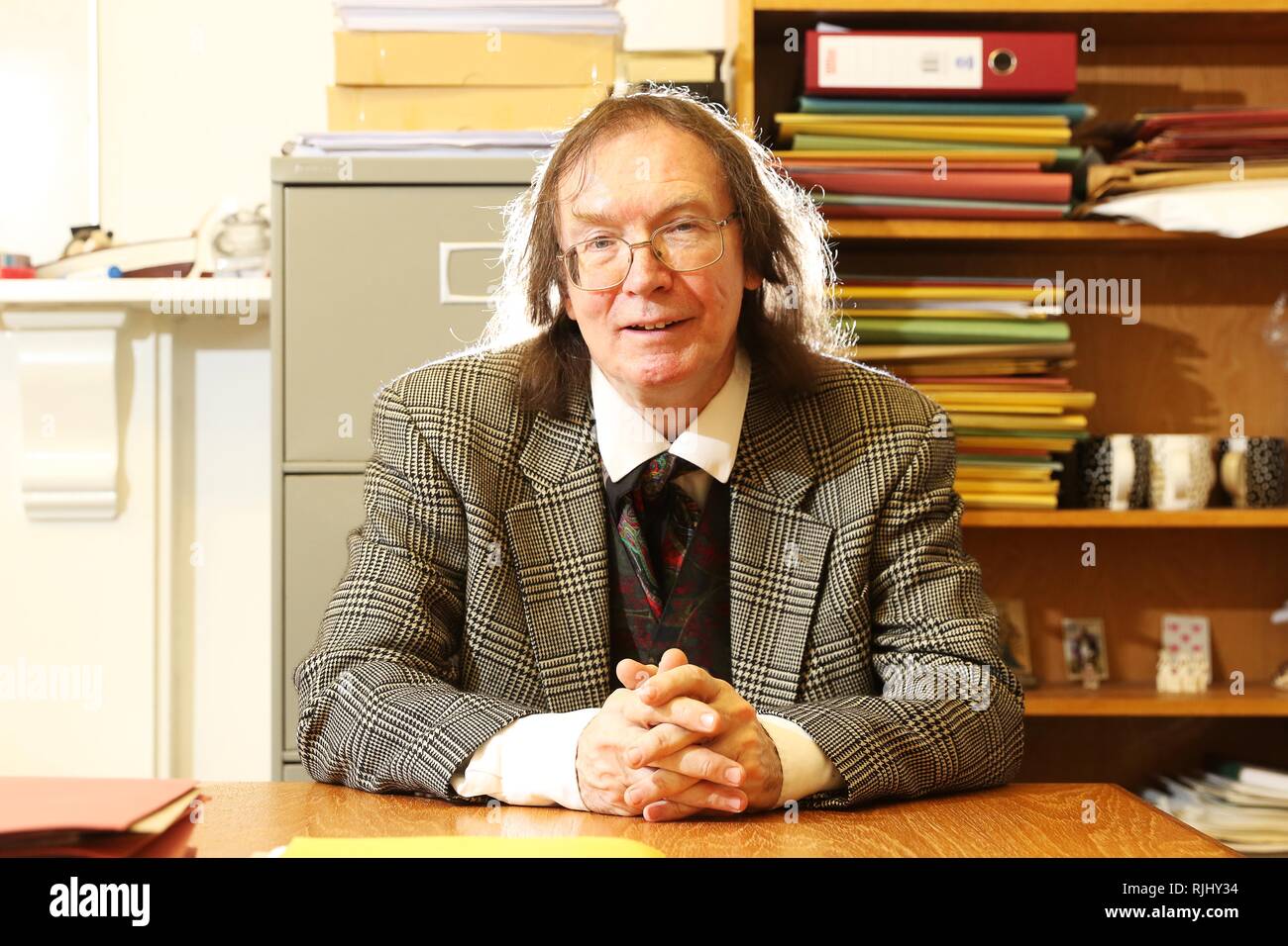 Il Professor Ronald Hutton, che compare in Chipping Campden Festival della Letteratura in 2018 Foto Stock