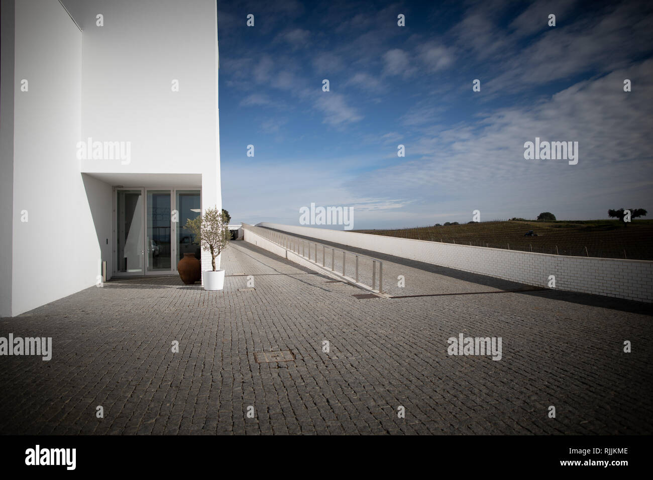Il sindaco Adega vigna progettato da Pritzker premiato architetto Alvaro Siza Foto Stock