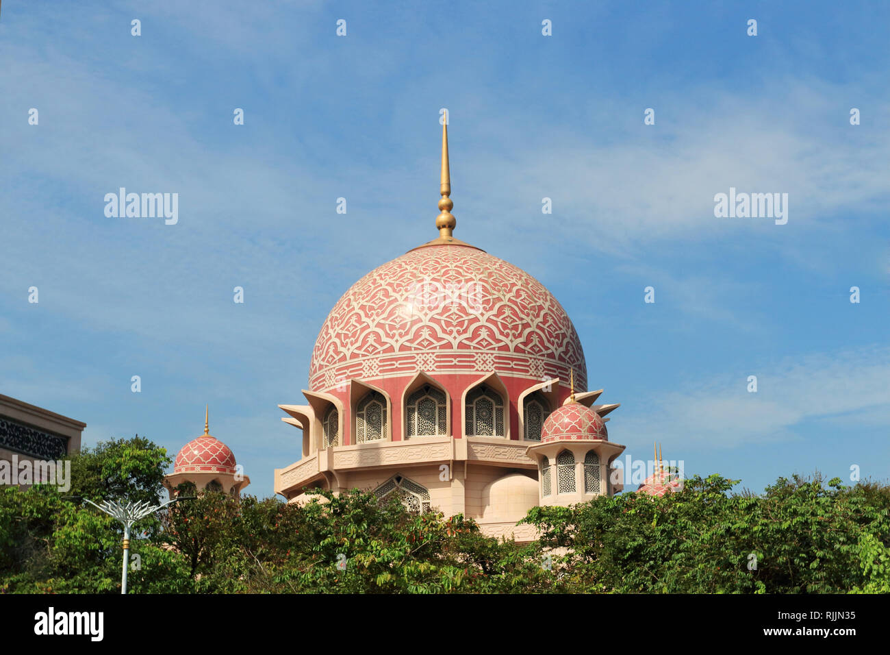 Masjid Putra o Putra moschea a Putrajaya Malaysia Foto Stock