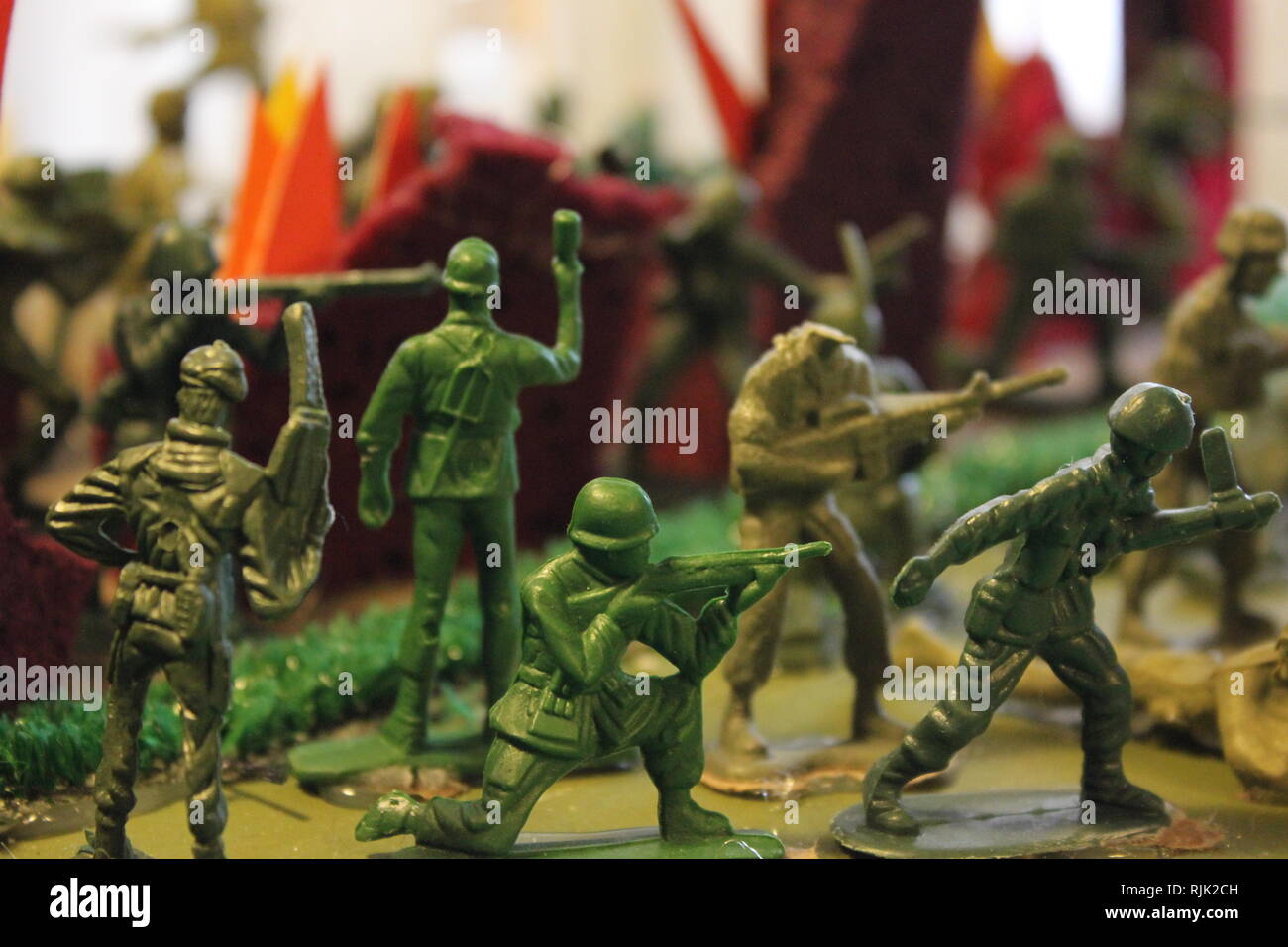 Un sesto livellatrice resa del modello del blitzkrieg invasione della Polonia della II Guerra Mondiale con soldatini. Foto Stock