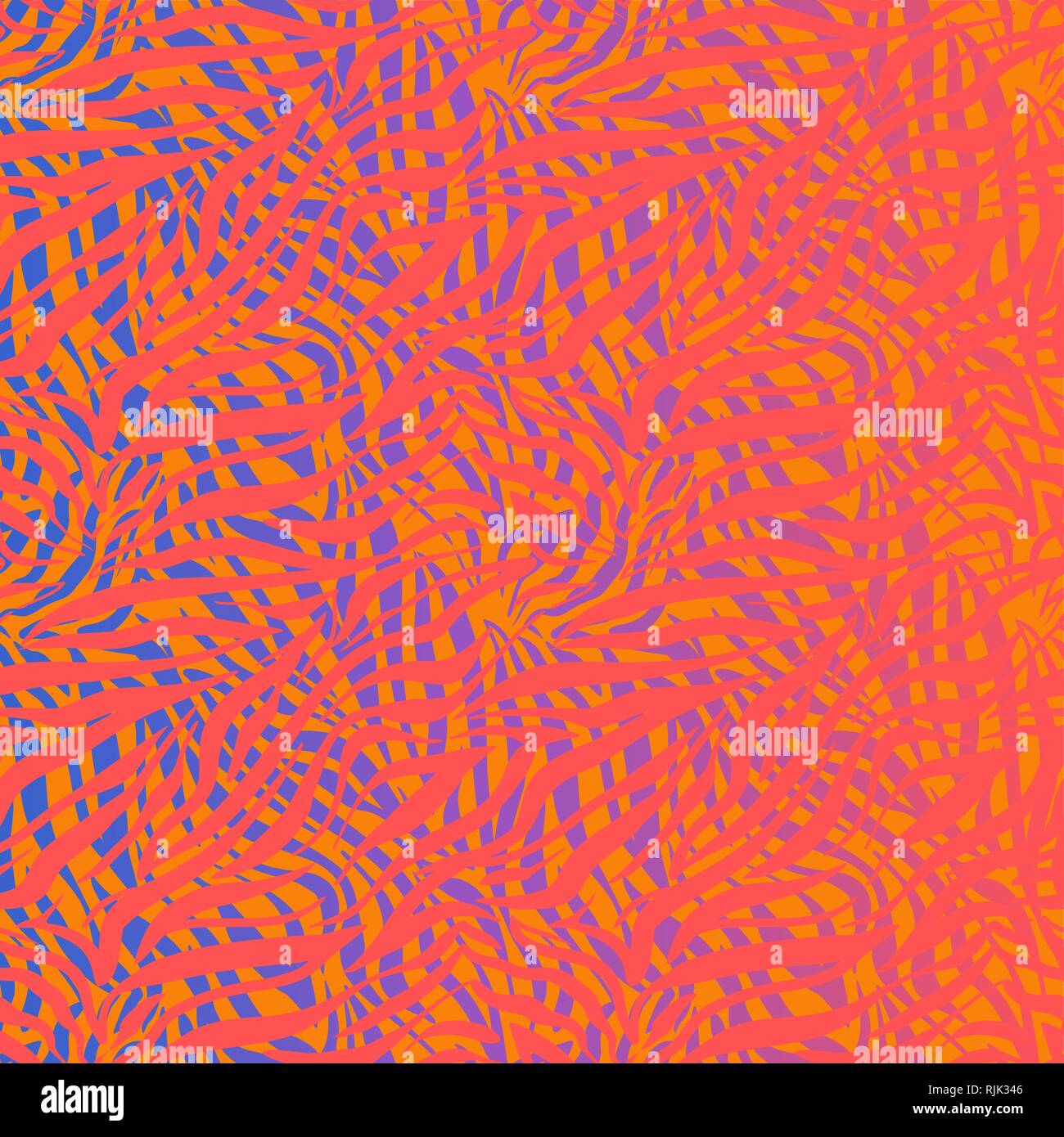 Moderno neon multicolore sfondo a trama. Configurazione astratta. Striped pelle di animale Illustrazione Vettoriale
