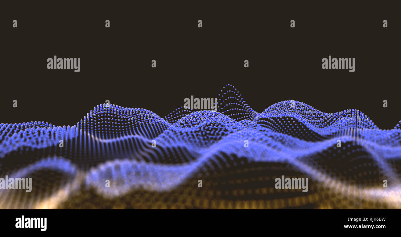 Scienza e tecnologia concetto astratto background.Scienza e tecnologia background.Business e. connessione Foto Stock