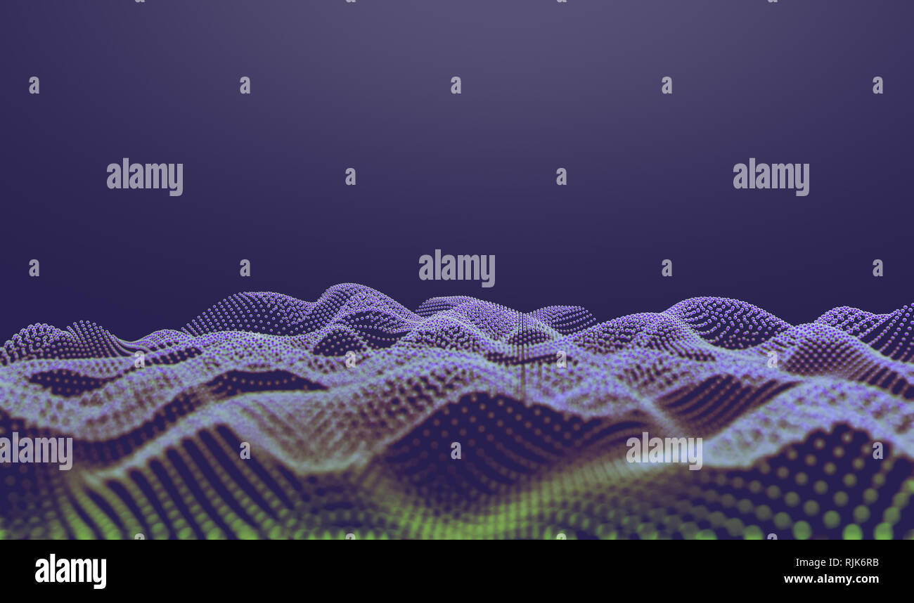 Scienza e tecnologia concetto astratto background.Scienza e tecnologia background.Business e. connessione Foto Stock