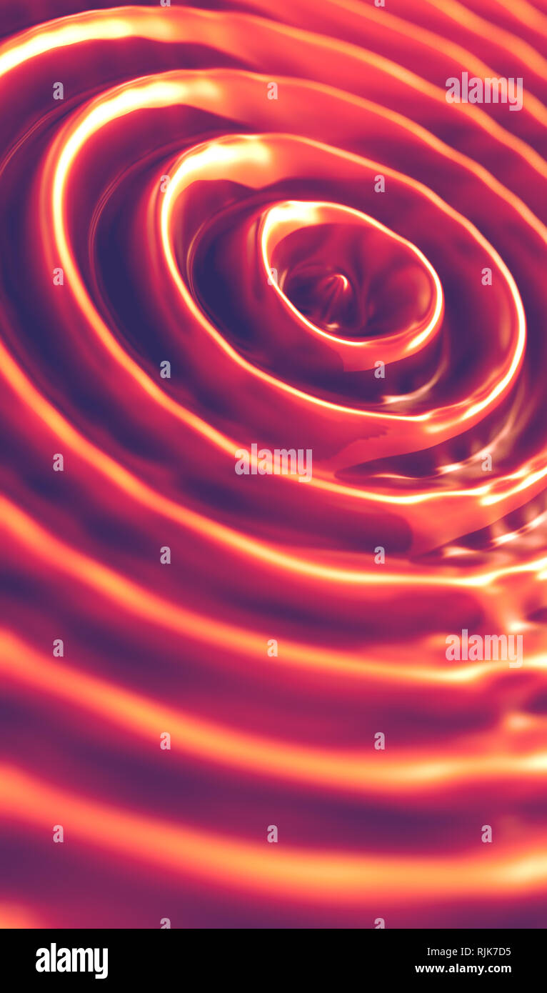 Abstract cerchio d'onda background.geometriche e di superficie organici dettaglio.3d illustrazione Foto Stock