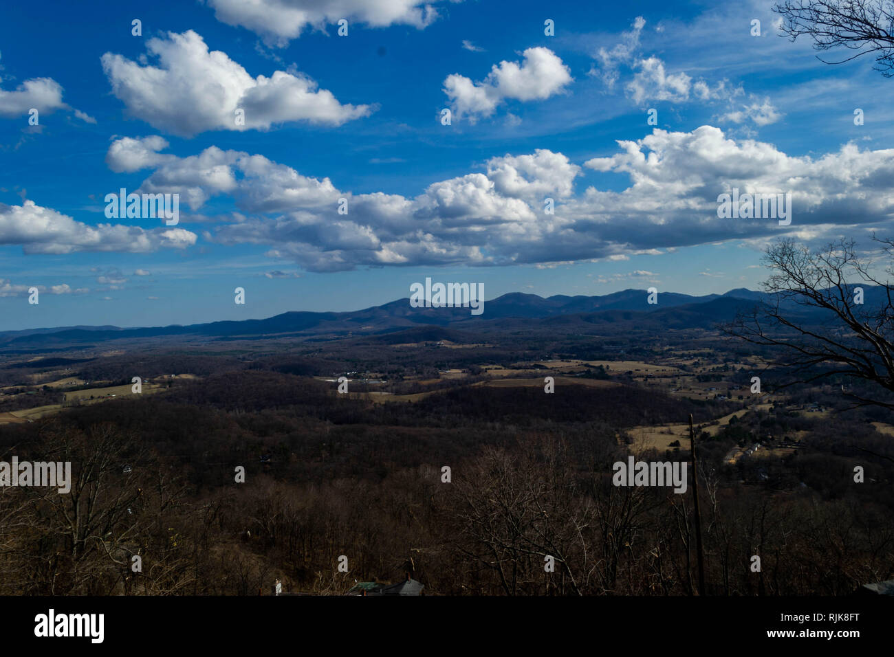 New Scenic 5 posti si affacciano delle Blue Ridge Mountains Foto Stock