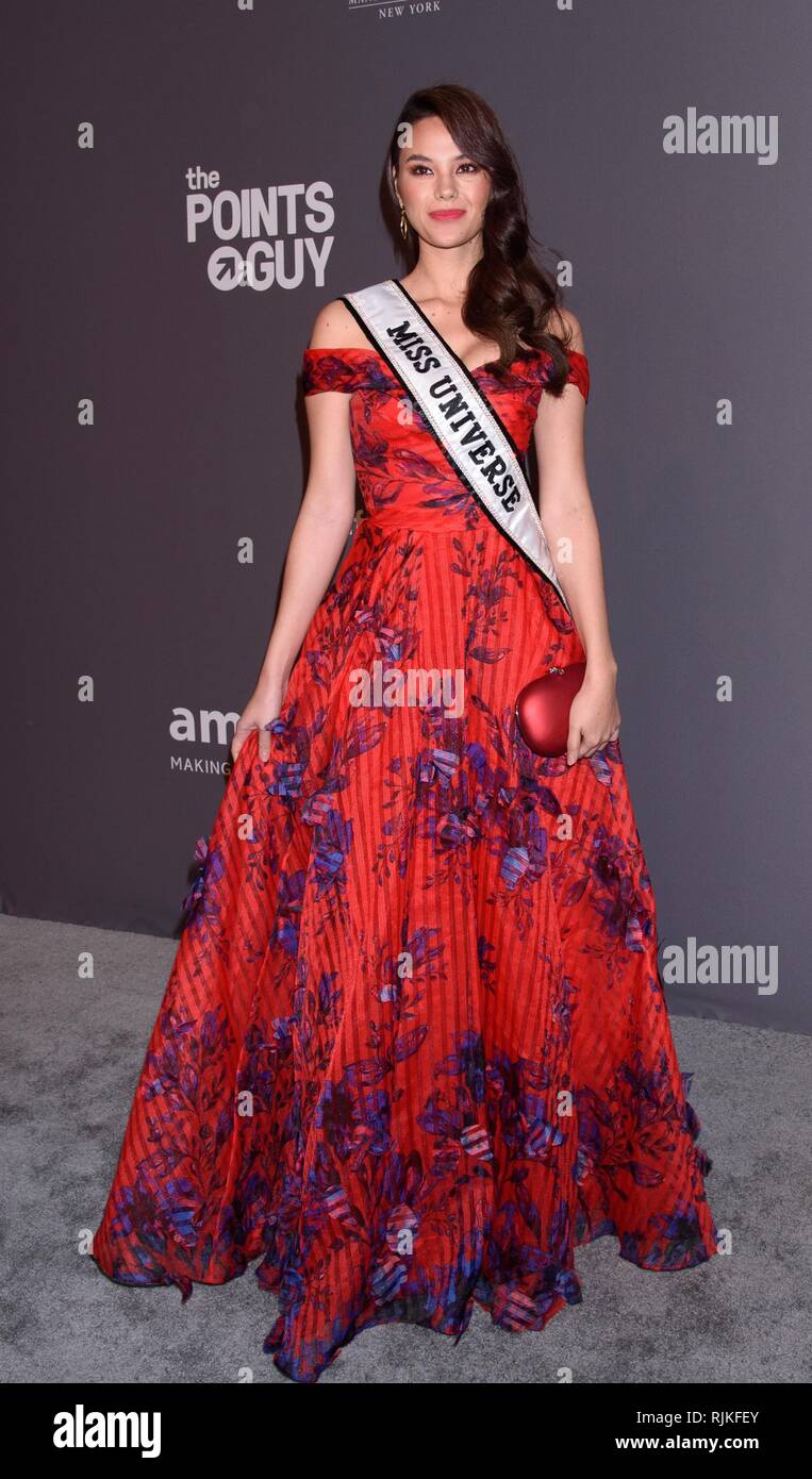 New York, NY, STATI UNITI D'AMERICA. 6 febbraio, 2019. Catriona grigio presso gli arrivi per amfAR New York Gala, Cipriani Wall Street, New York, NY Febbraio 6, 2019. Credito: RCF/Everett raccolta/Alamy Live News Foto Stock