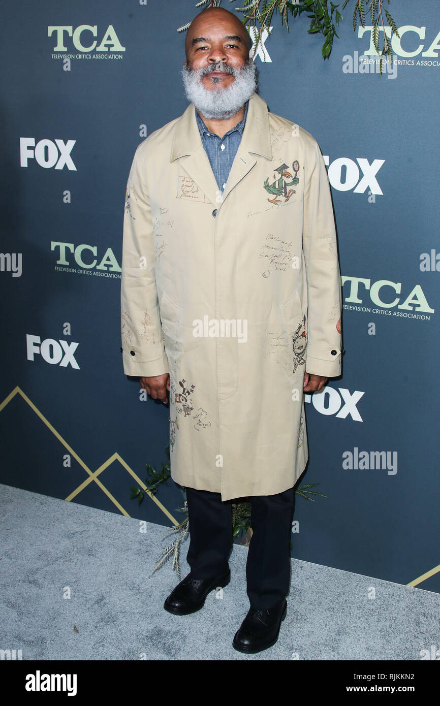 PASADENA, Los Angeles, CA, Stati Uniti d'America - febbraio 06: l'attore David Alan Grier arriva al FOX TCA Winter 2019 All-Star partito svoltasi presso la Fig House il 6 febbraio 2019 a Pasadena, Los Angeles, California, Stati Uniti. (Foto di Xavier COLLIN/Image Press Agency) Foto Stock