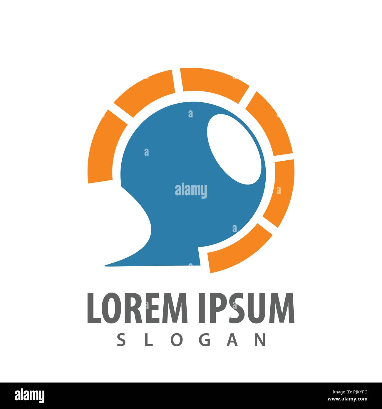 Segnale di cerchio tecnologia logo comunicazione concept design. Simbolo grafico elemento di modello di vettore Illustrazione Vettoriale