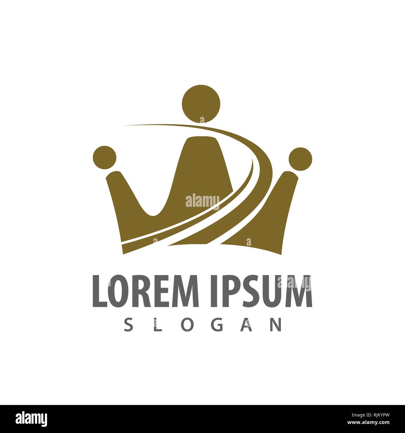 Fast logo corona concept design. Simbolo grafico elemento di modello di vettore Illustrazione Vettoriale