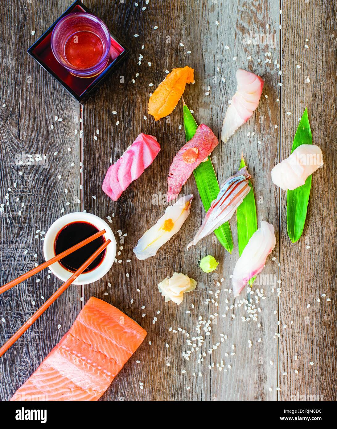 Sushi fresco Foto Stock