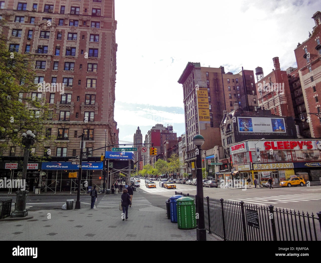 Street view, New York, Stati Uniti d'America Foto Stock