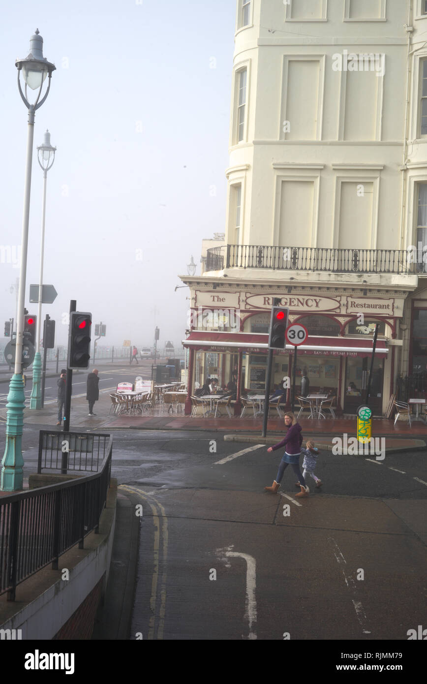 Brighton, Inghilterra il 06 febbraio 2019. Regency Square. Foto Stock