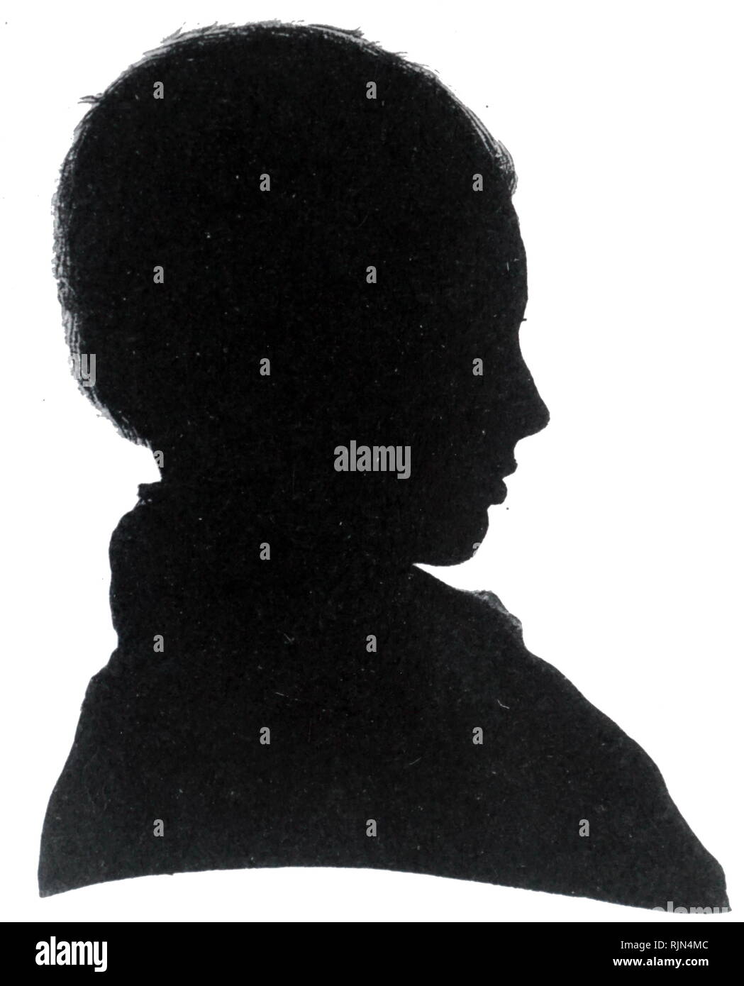 Illustrazione che mostra Joseph Lister, 13 anni nel 1840. Il Lister (1827 - 1912) era un chirurgo britannico e un pioniere della chirurgia antisettica Foto Stock