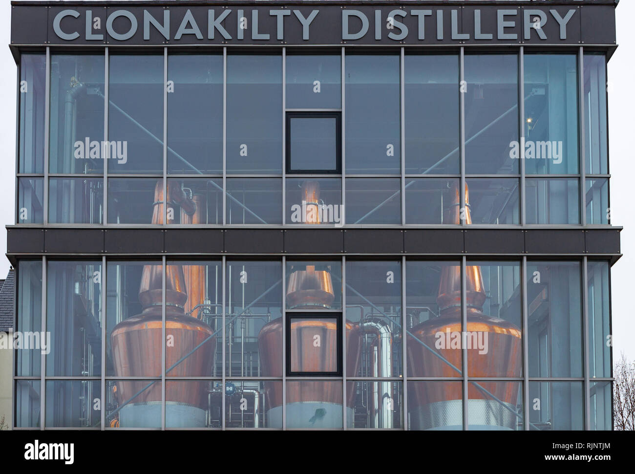 Rame di grandi dimensioni o di whisky whiskey stills in Clonakilty West Cork in Irlanda Foto Stock
