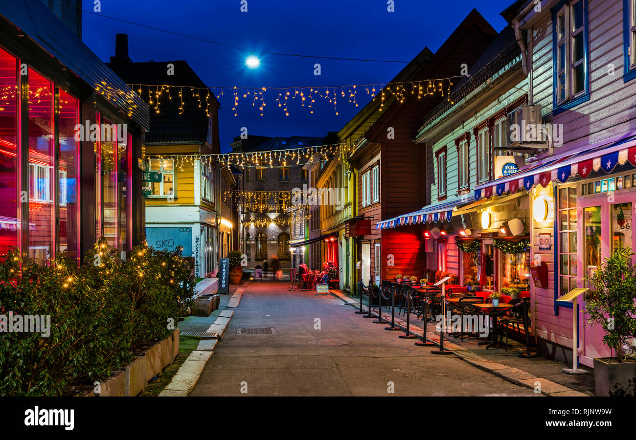 Natale a Bergen, Norvegia occidentale Foto Stock