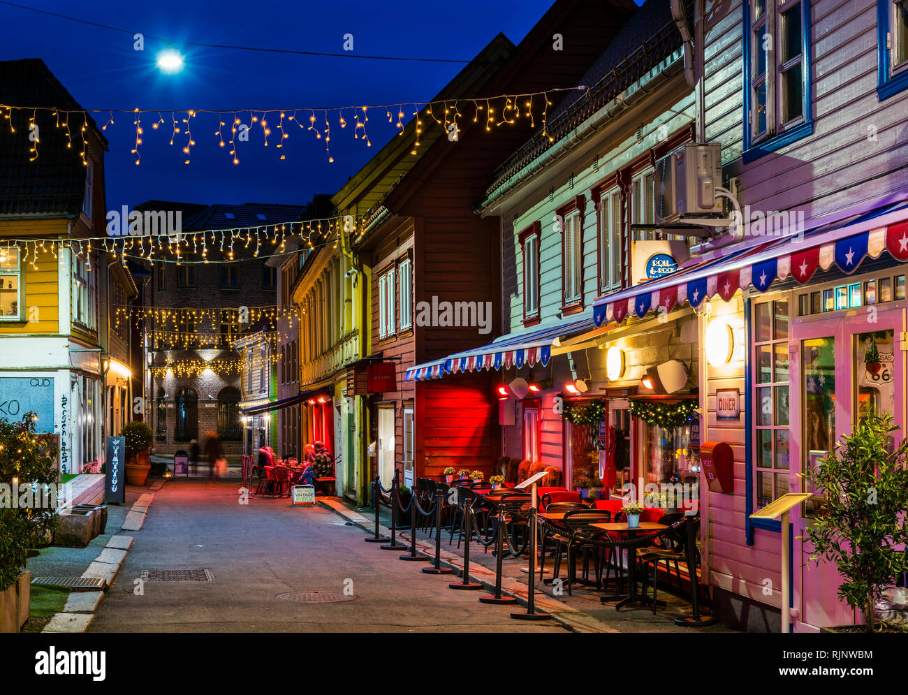 Natale a Bergen, Norvegia occidentale Foto Stock