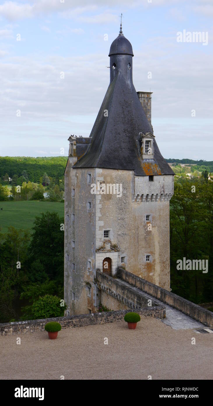 Chateau de Touffou. Bonnes, Francia Foto Stock