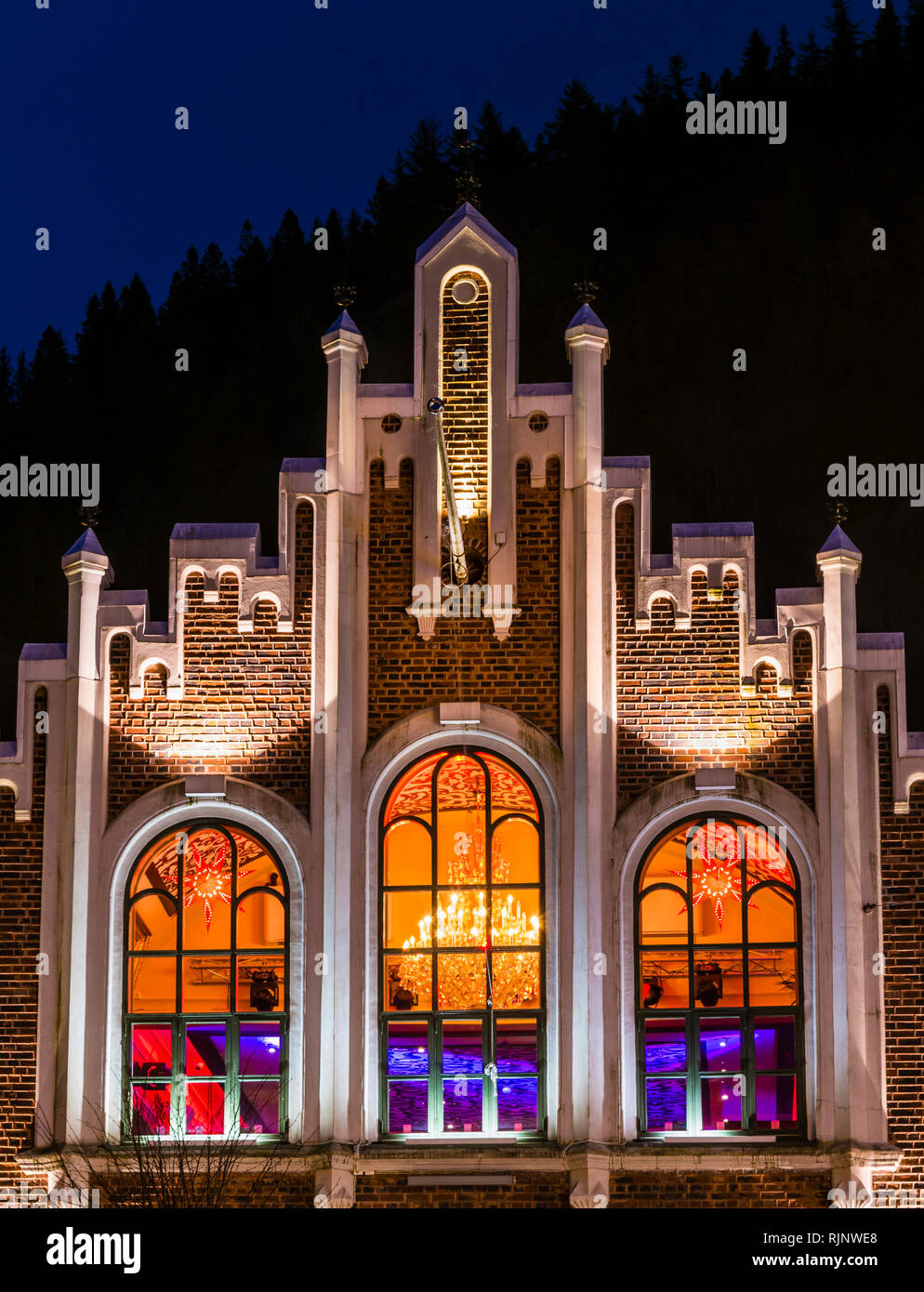 Natale a Bergen, Norvegia occidentale Foto Stock