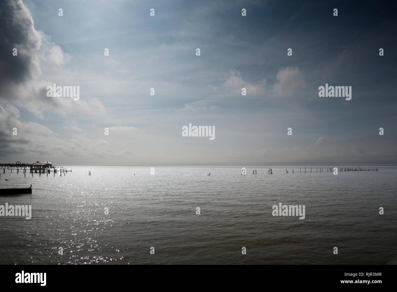 Sponda orientale della Baia di Mobile a Daphne, Alabama, STATI UNITI D'AMERICA Foto Stock