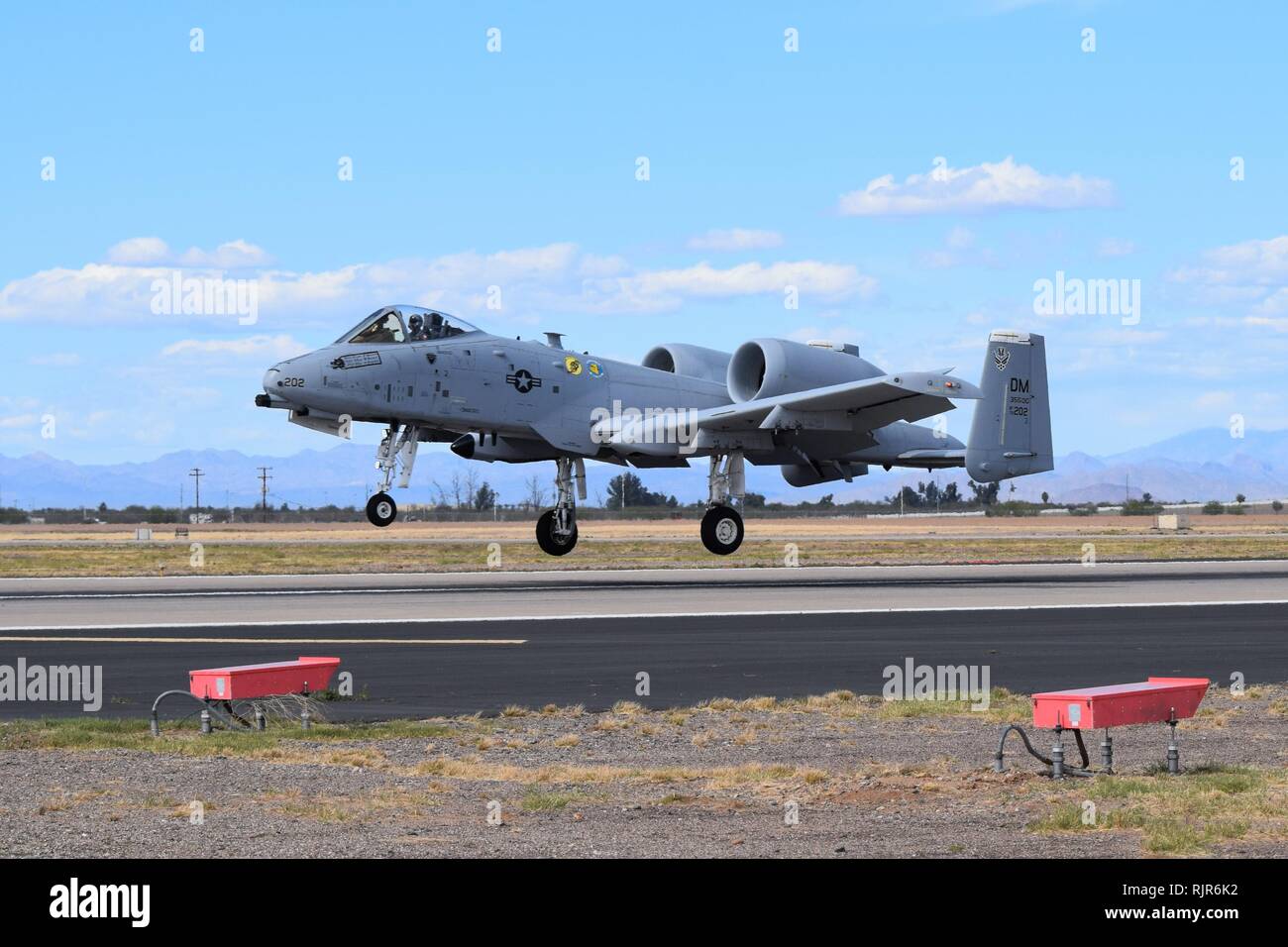 La fantastica A-10 Thunderbolt, aka "Warthog' a Luke Air Force Base in Arizona nel 2018 Foto Stock