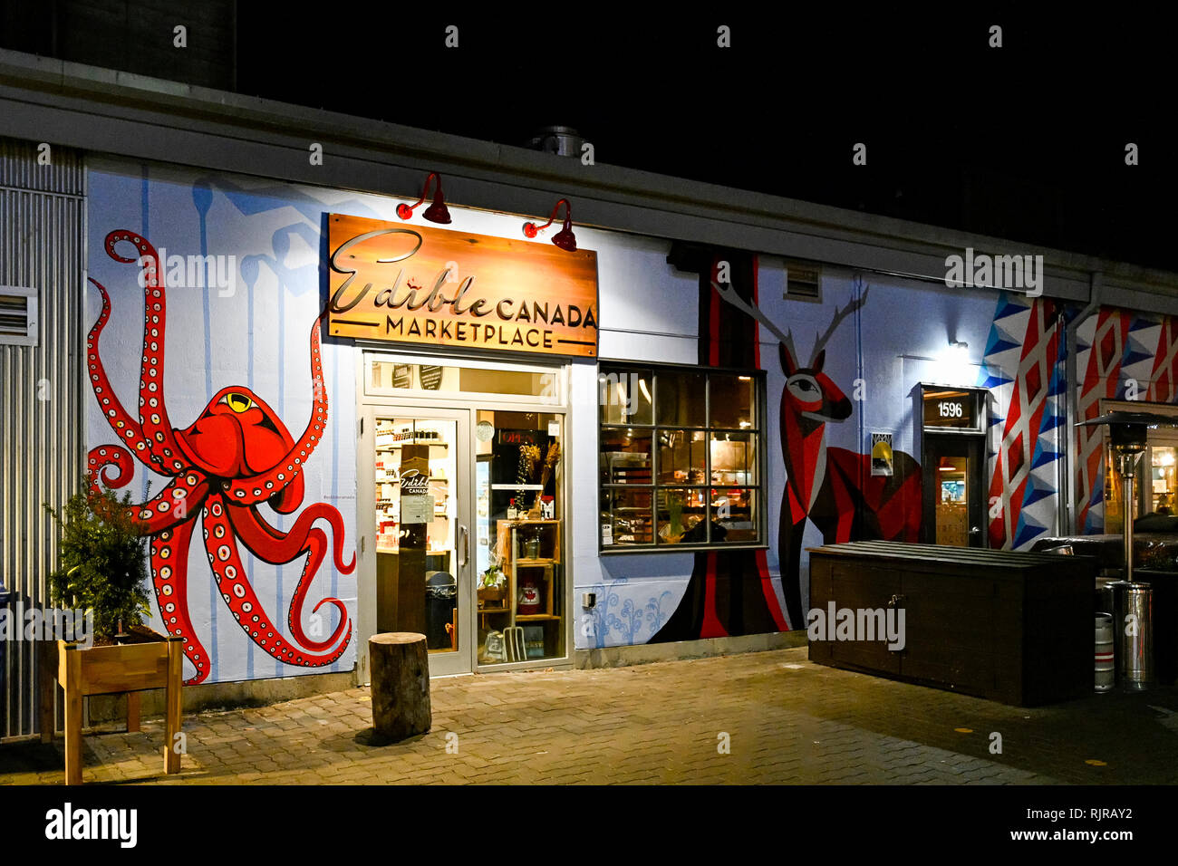 Vancouver commestibili, mercato, Granville Island, Vancouver, British Columbia, Canada Foto Stock