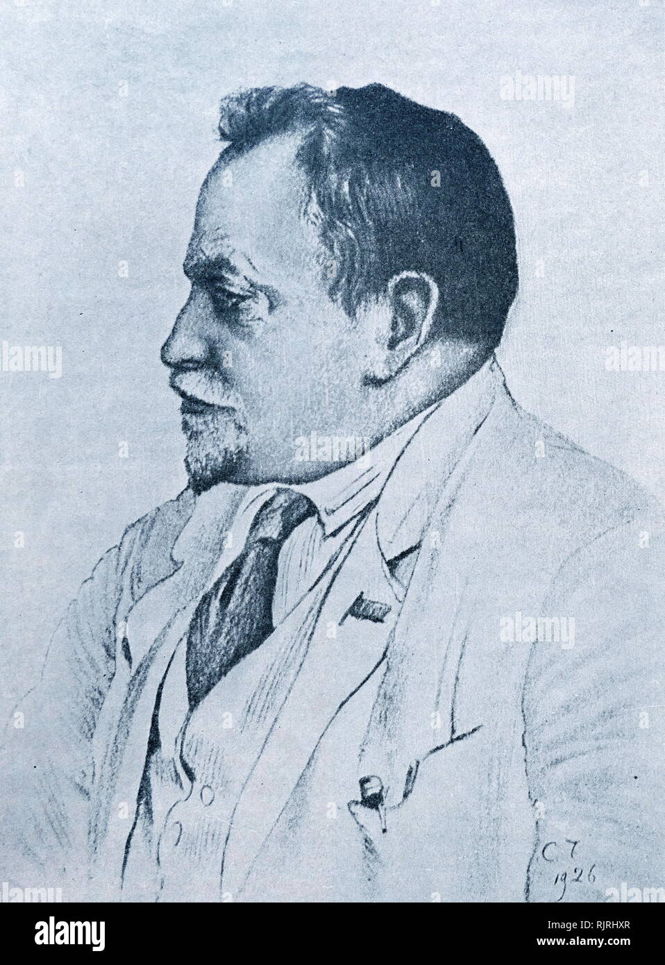 Nikolai Aleksandrovich Semashko (1874 - 1949); Russo più che divenne popolare di Commissario della sanità pubblica nel 1918 e servito in quel ruolo fino al 1930. Egli è stato uno degli organizzatori del sistema sanitario in Unione Sovietica. Foto Stock