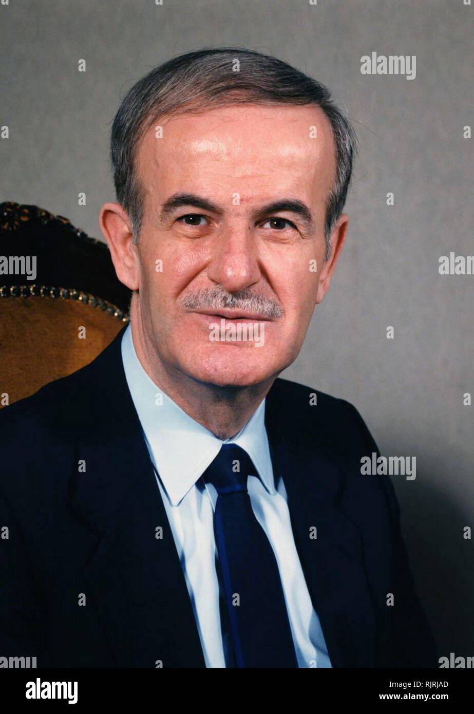 Hafez al-Assad (1930 - 2000), uomo politico siriano che ha servito come Presidente della Siria dal 1971 al 2000. Foto Stock
