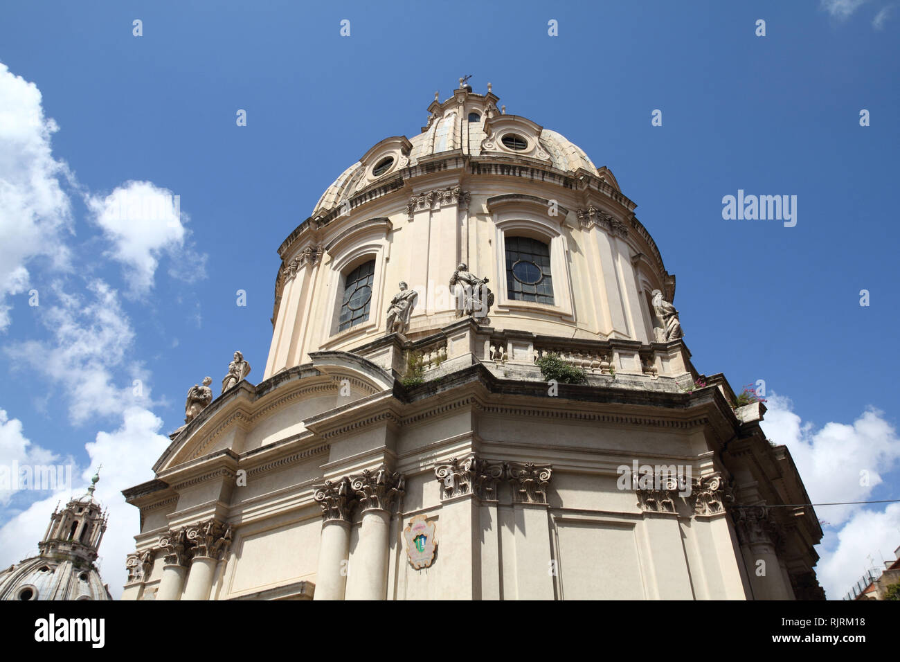 Roma, Italia. La Chiesa del Santissimo Nome di Maria al Foro Traiano (Italiano: Santissimo Nome di Maria al Foro Traiano). Foto Stock