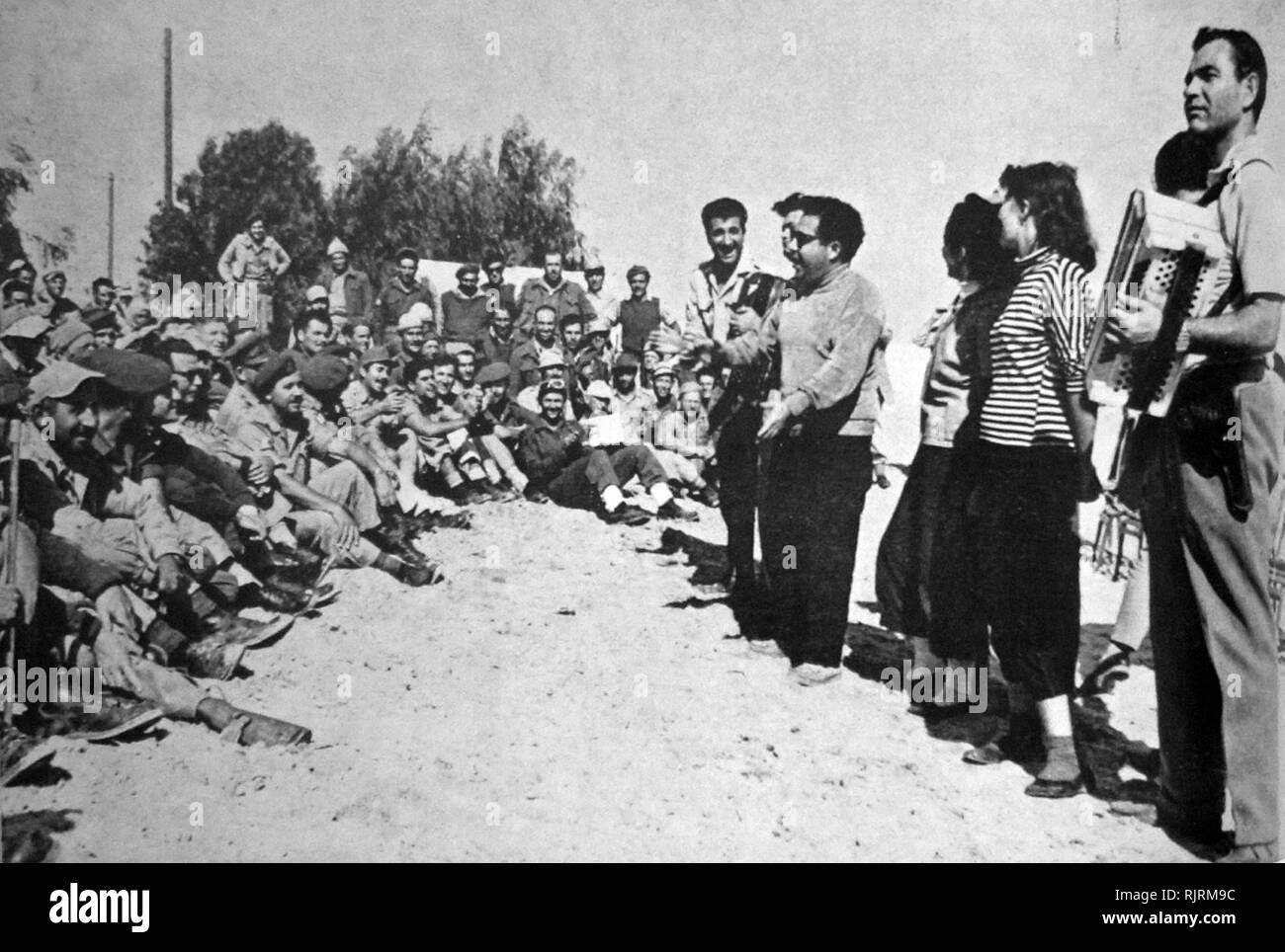 Zahal Forze di Difesa Israeliane entertainment troupe, circa 1965 Foto Stock