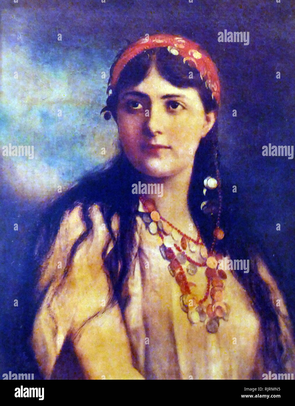 Ouida (1839 - 1908) pseudonimo del romanziere inglese Maria Luisa rame (anche se lei preferisce essere conosciuto come Marie Louise de la Ramee). Foto Stock