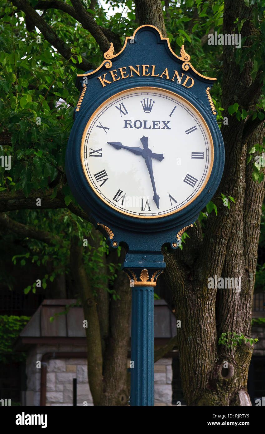 Keeneland Race Track orologio in Kentucky Foto Stock