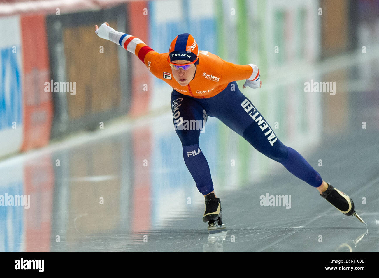 7 febbraio 2019 Inzell, Germania ISU World singole distanze pattinaggio di velocità campionati 3000m Ireen Wust Foto Stock