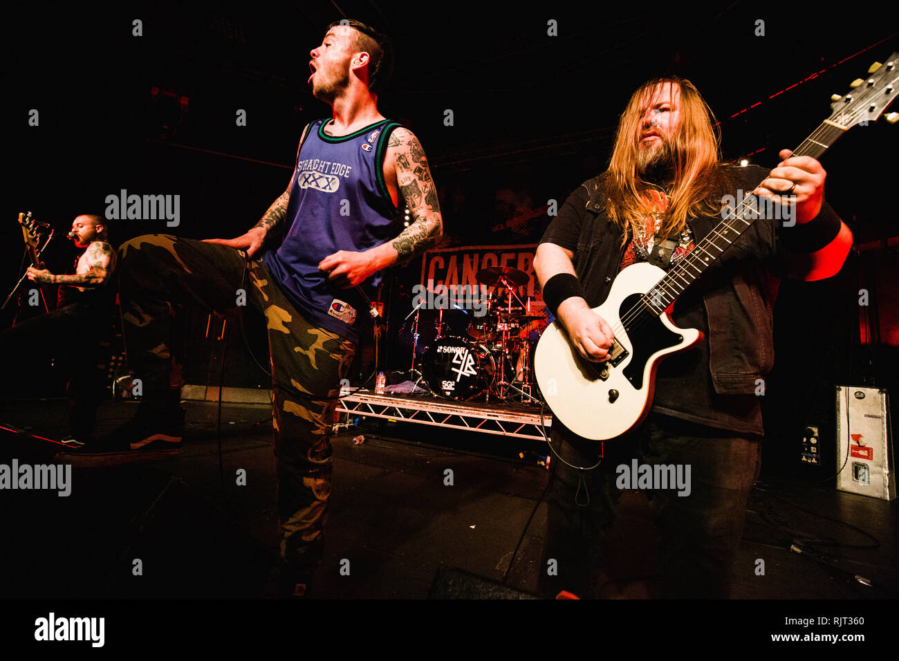 Cambridge, Regno Unito. 7 febbraio 2019. Canadian hardcore punk band suonare dal vivo presso la Cambridge giunzione sulla loro attuale Tour del Regno Unito. Richard Etteridge / Alamy Live News Foto Stock