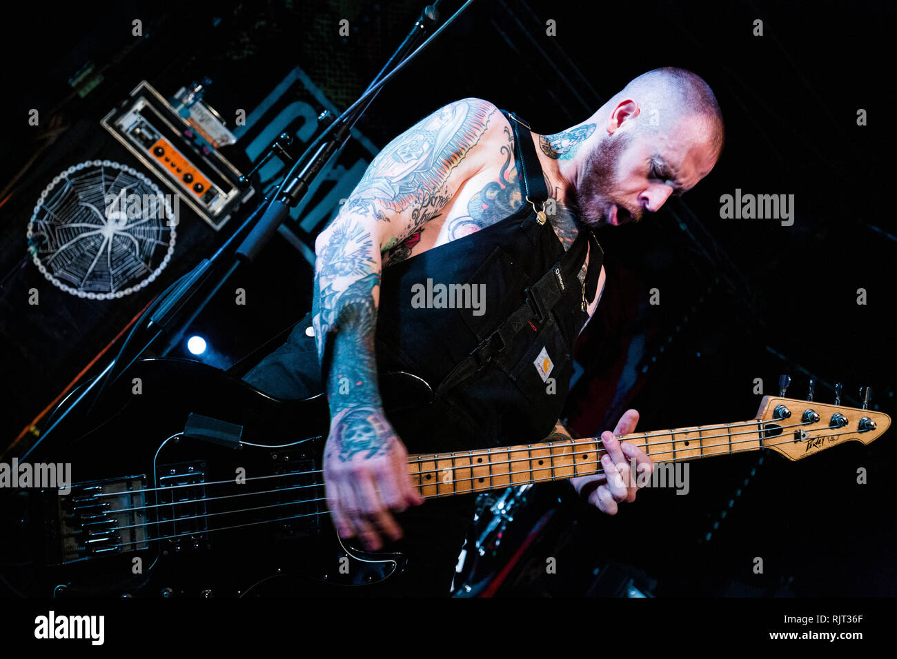 Cambridge, Regno Unito. 7 febbraio 2019. Canadian hardcore punk band suonare dal vivo presso la Cambridge giunzione sulla loro attuale Tour del Regno Unito. Richard Etteridge / Alamy Live News Foto Stock