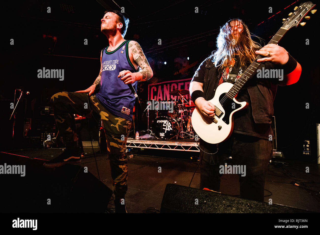 Cambridge, Regno Unito. 7 febbraio 2019. Canadian hardcore punk band suonare dal vivo presso la Cambridge giunzione sulla loro attuale Tour del Regno Unito. Richard Etteridge / Alamy Live News Foto Stock